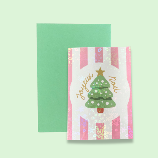 Carte Joyeux Noël – Sapin de Noël