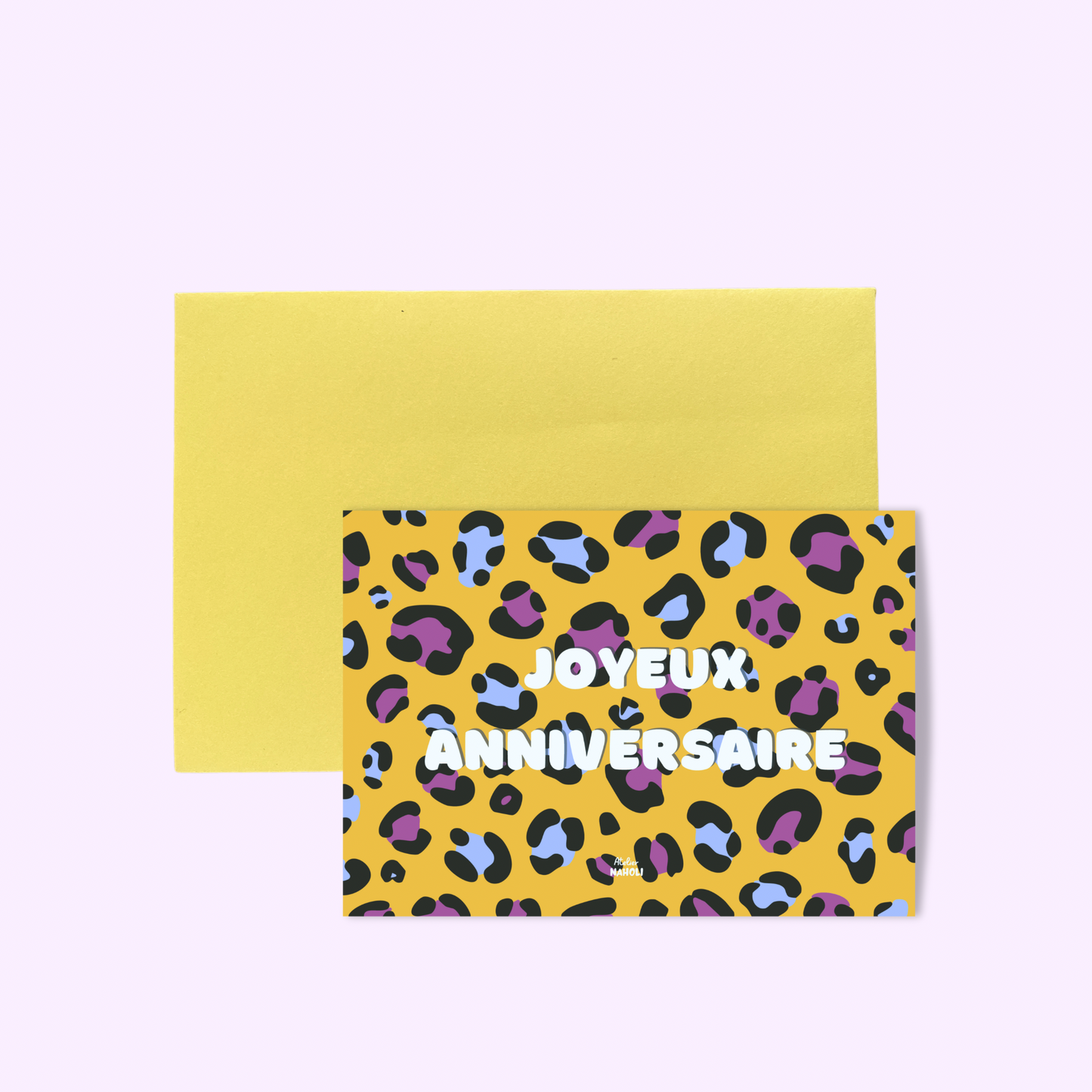 Carte leopard - Joyeux anniversaire