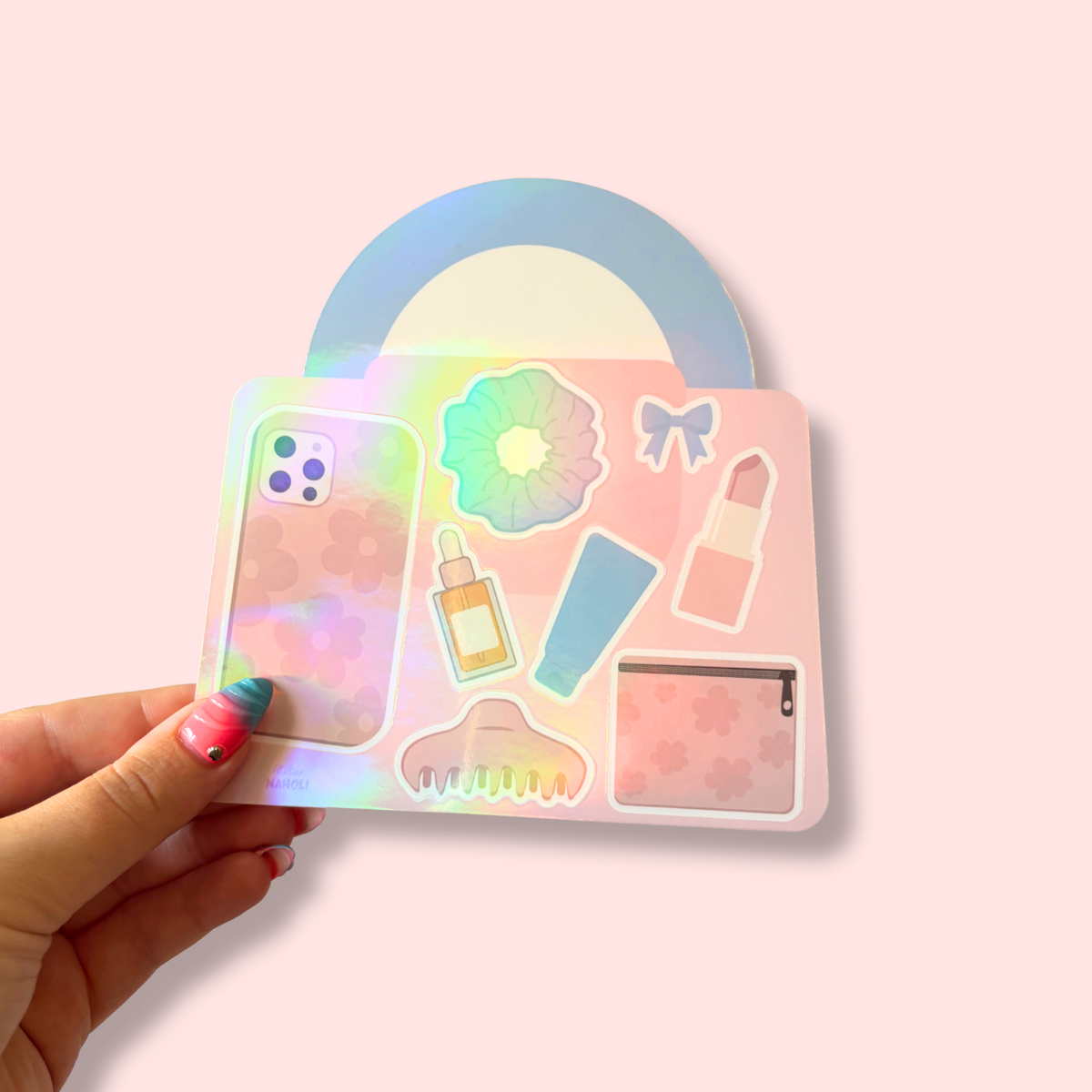 Planche de stickers holographique A6 - SAC À MAIN LIFESTYLE