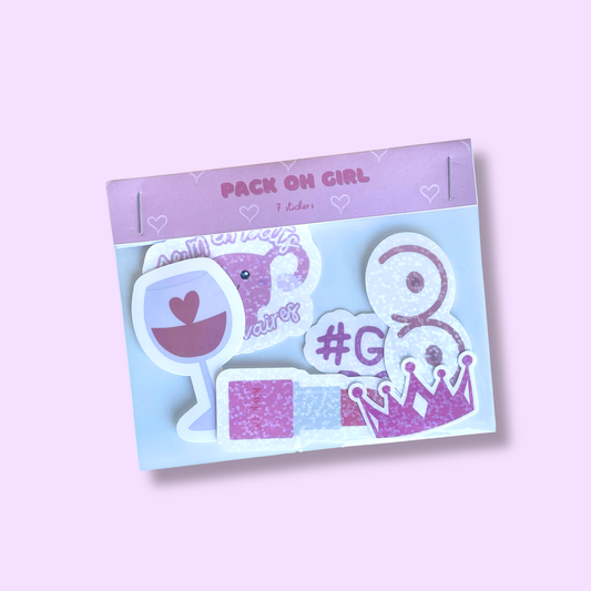 Pack stickers - Oh girl