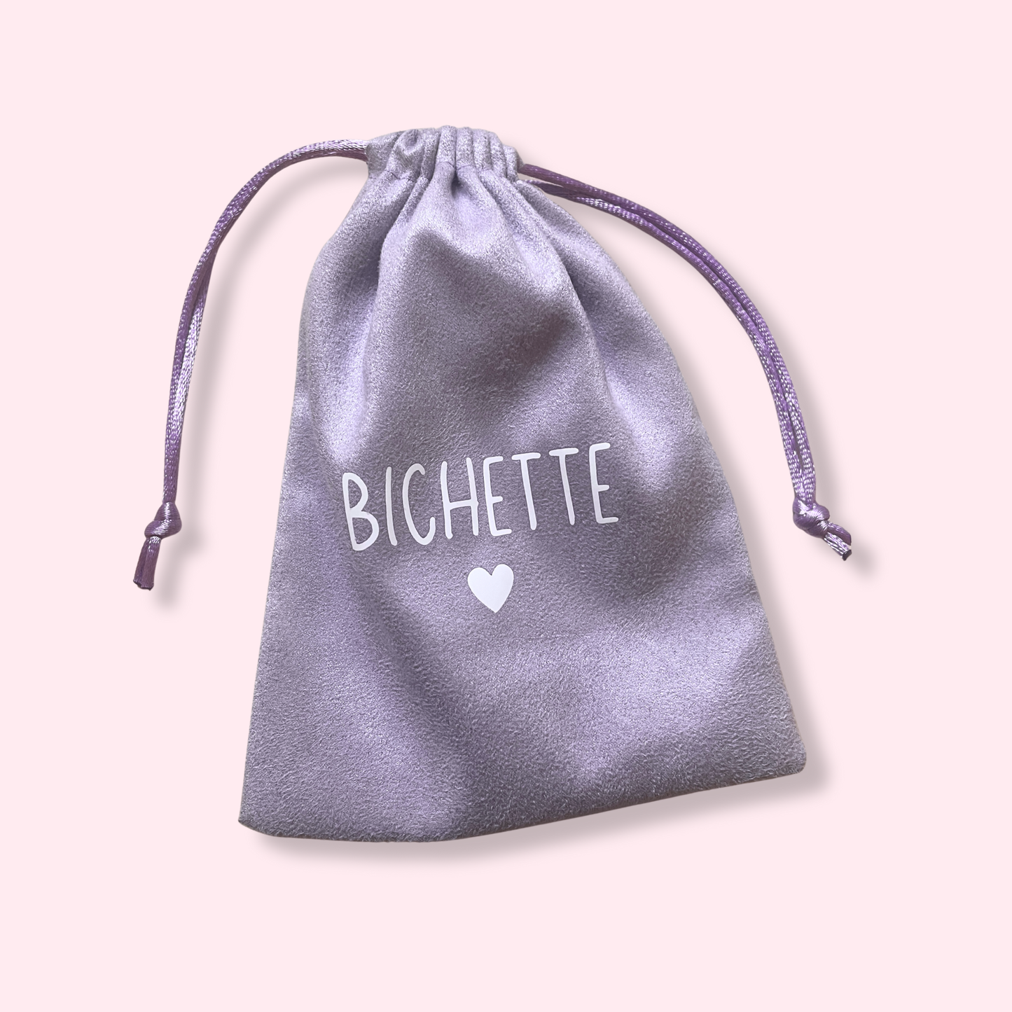 Pochon cadeaux - Bichette - lilas - 12 x 16 cm