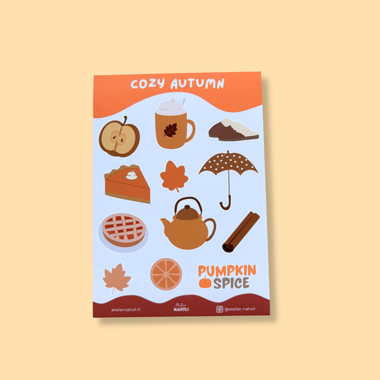 Planche de stickers - cozy autumn - A6