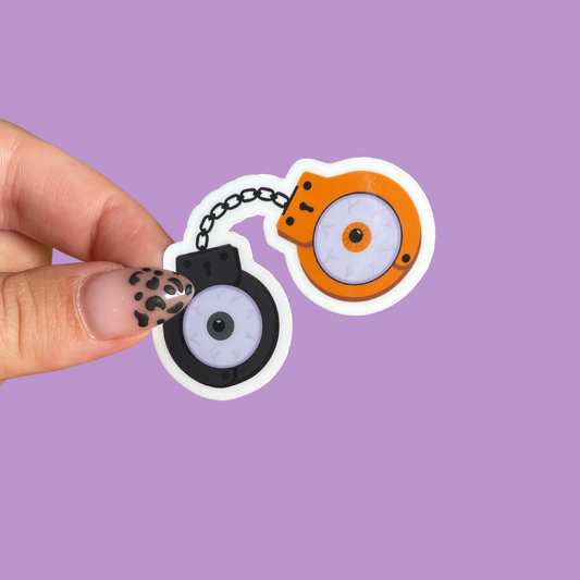 Sticker - menottes yeux