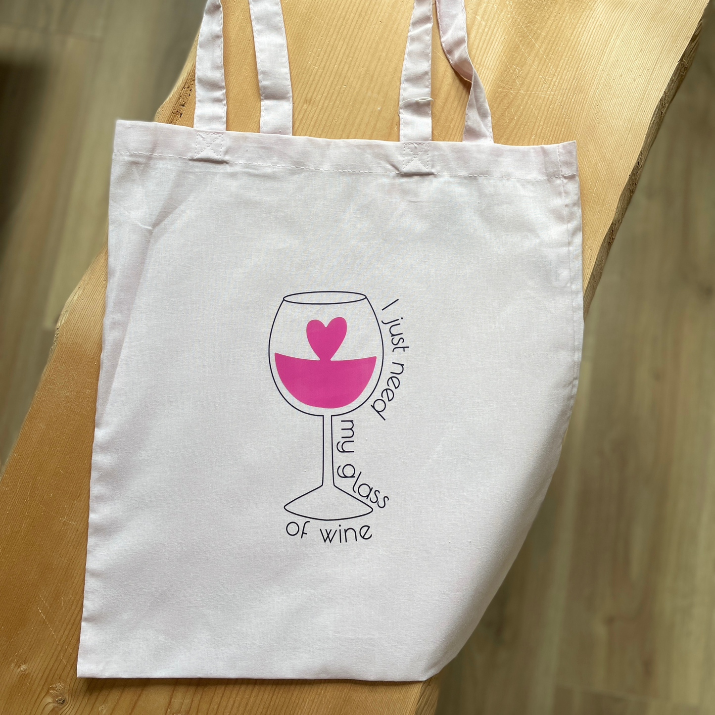 Tote bag - verre de vin