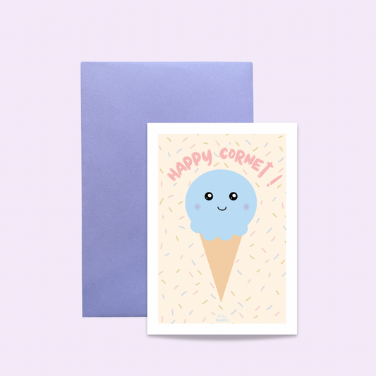 Carte "Happy cornet"