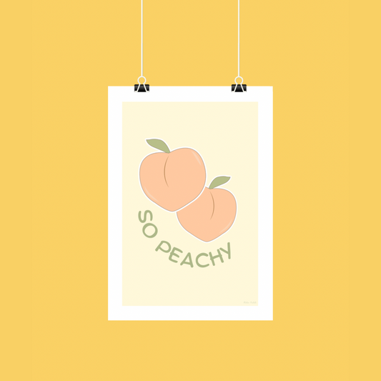 Affiche "so peachy"