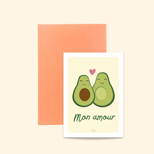 Carte "Mon amour" couple d'avocats