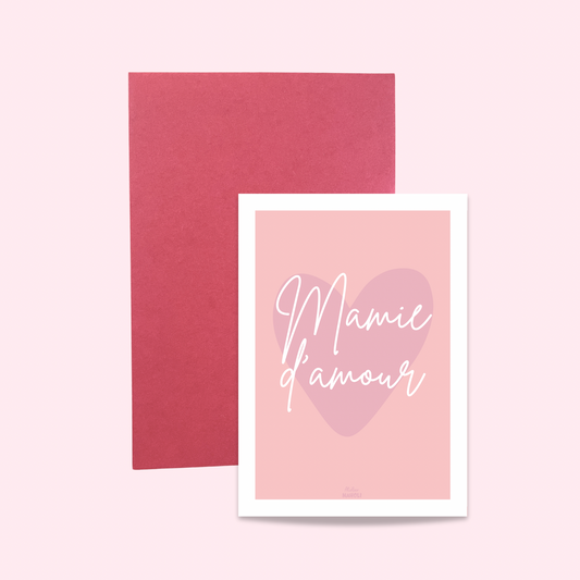 Carte "mamie d'amour"