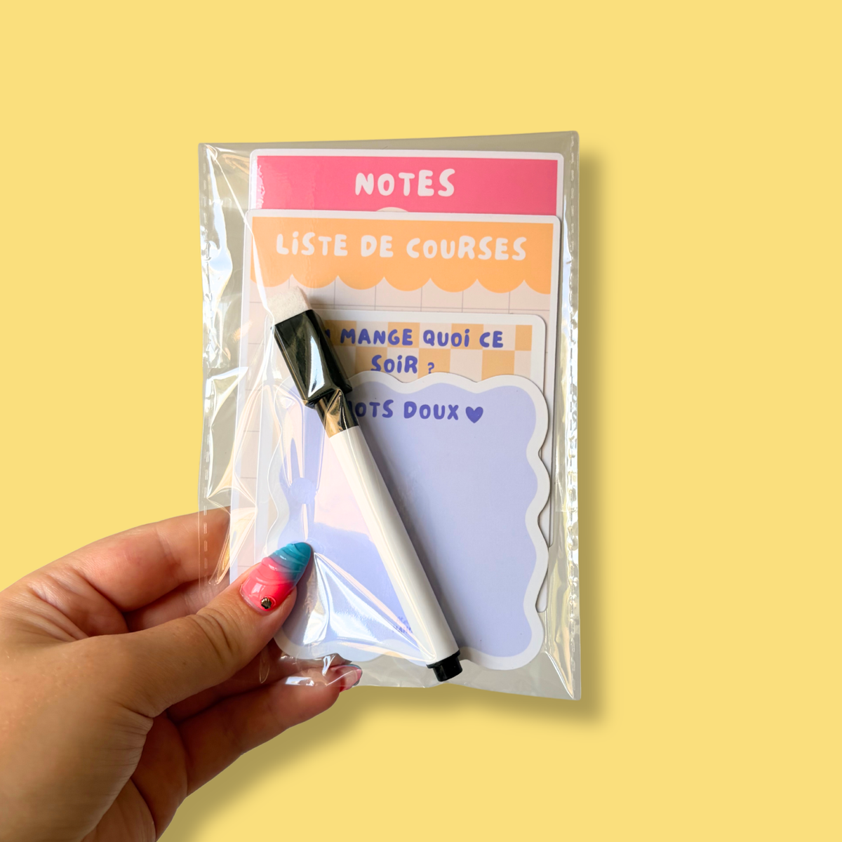 Pack - Notes effaçables magnétiques