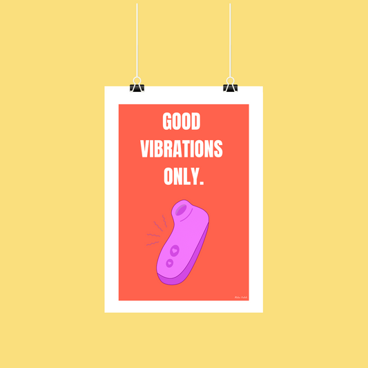 Affiche "good vibrations only"