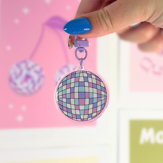 Porte clé - boule disco
