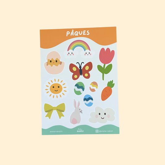 Planche de stickers - Paques- A6